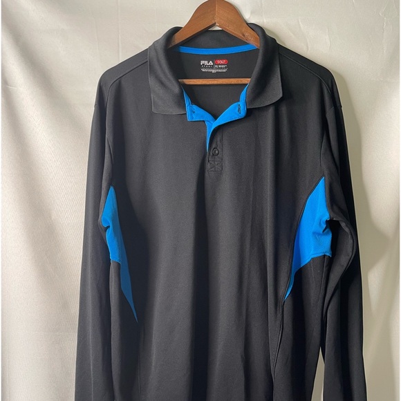 Men’s XL Fila Golf Long sleeves pullover polo shirt - Picture 1 of 7